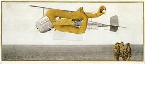 Murdering Aeroplane by Max Ernst